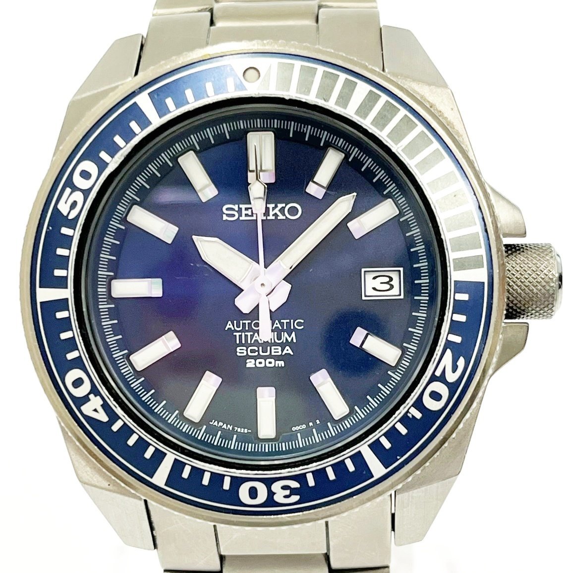 SEIKO セイコー 7S25-00D0 プロスペックス ダイバースキューバ チタン 自動巻き メンズ 122019 腕時計  