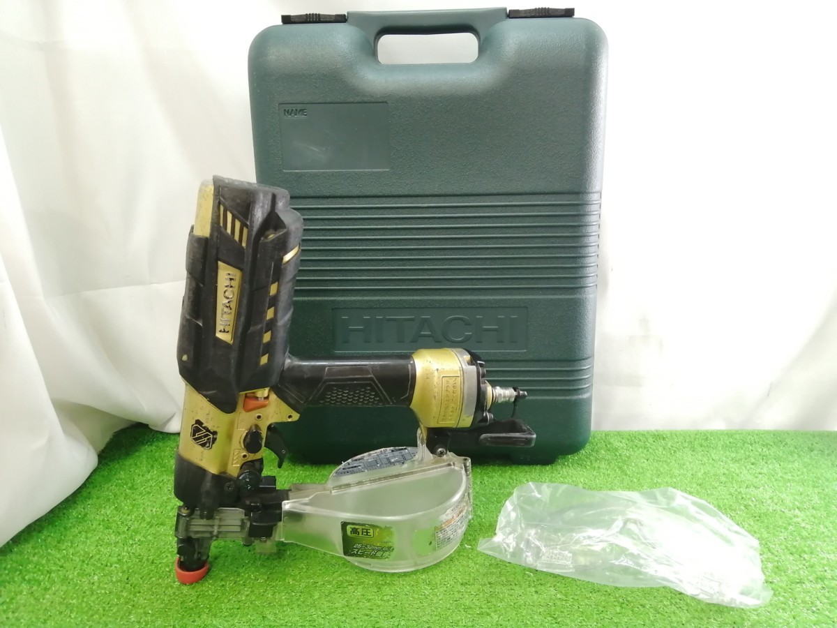 品 HITACHI 日立工機 41mm 高圧ねじ打機 メタリックゴールド スピード