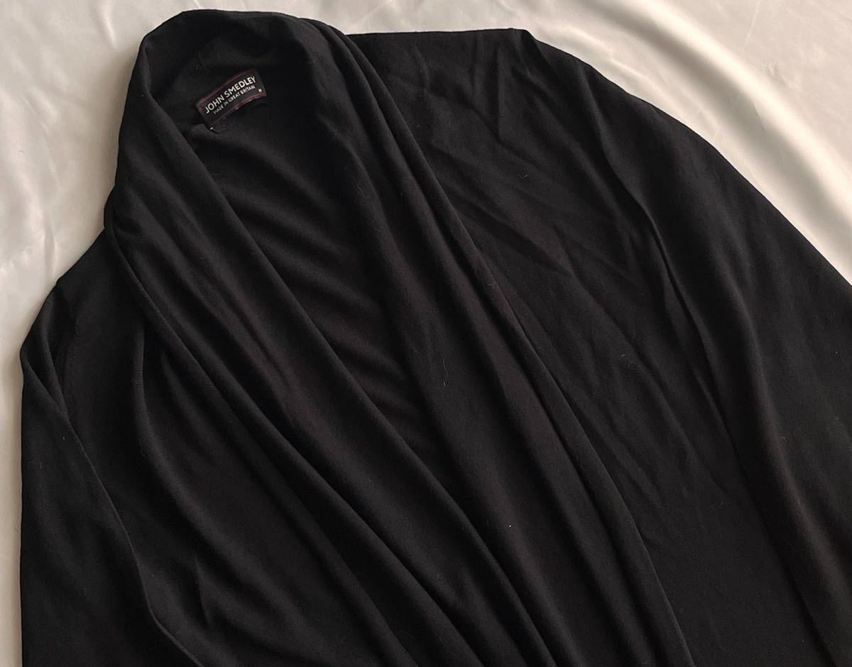 JOHN SMEDLEY ジョンスメドレー ニット ロングカーディガン ブラック系