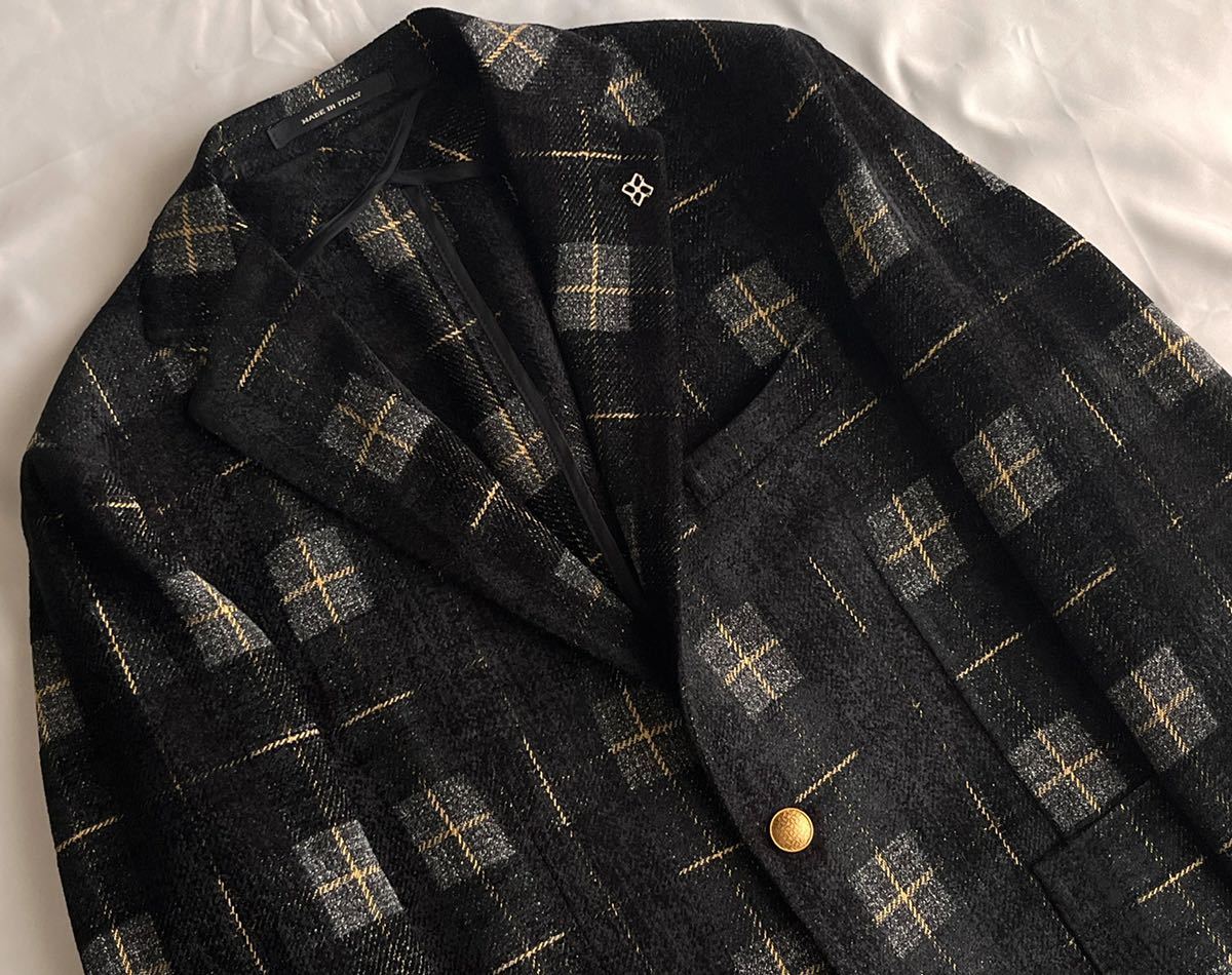 新品 タリアトーレ 新ロゴ ブラックグレー系 TAGLIATORE サイズ 46