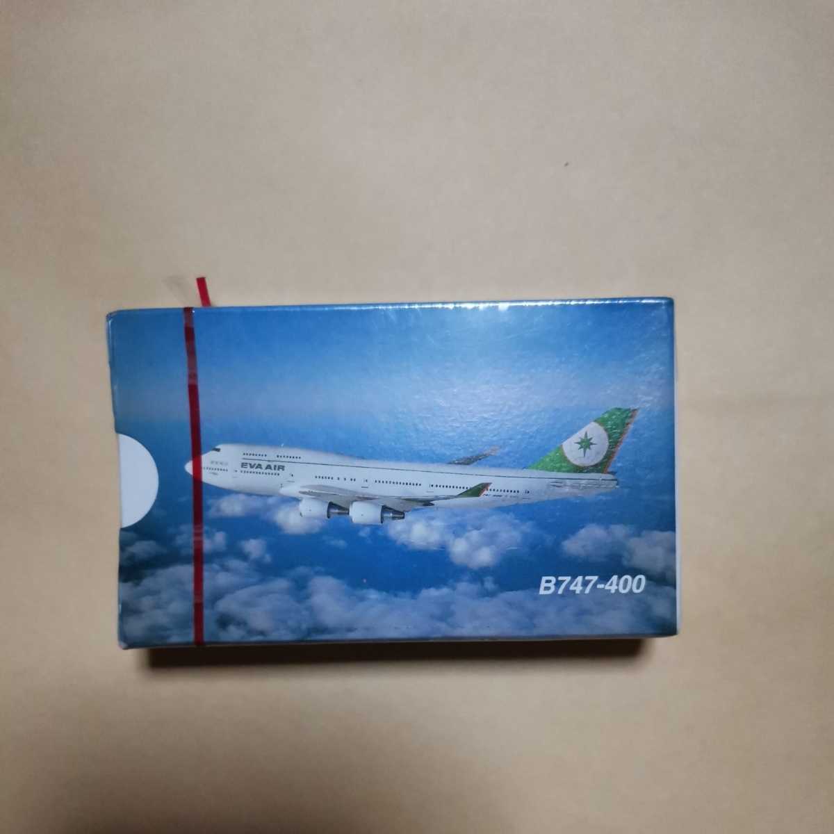 EVAAIR B747-400 長榮航空 トランプ グッズ 航空機 _画像1