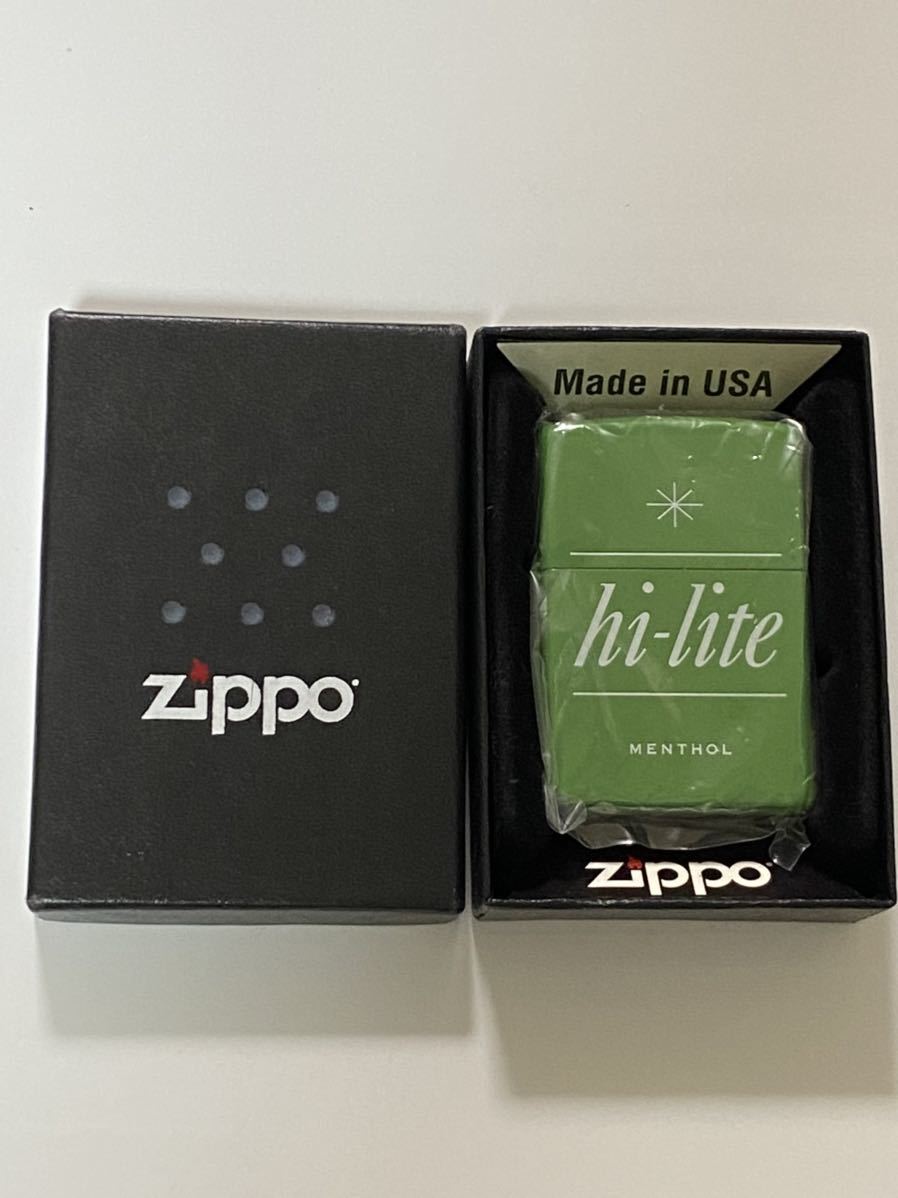 zippo ハイライト メンソール 60周年記念 グリーン 2020年製 hi-lite 60th Anniversary 両面加工品 限定品 