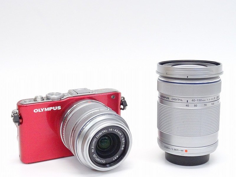 ○○【総シャッター数1100回以下】OLYMPUS PEN Lite E-PL3/レンズ2本