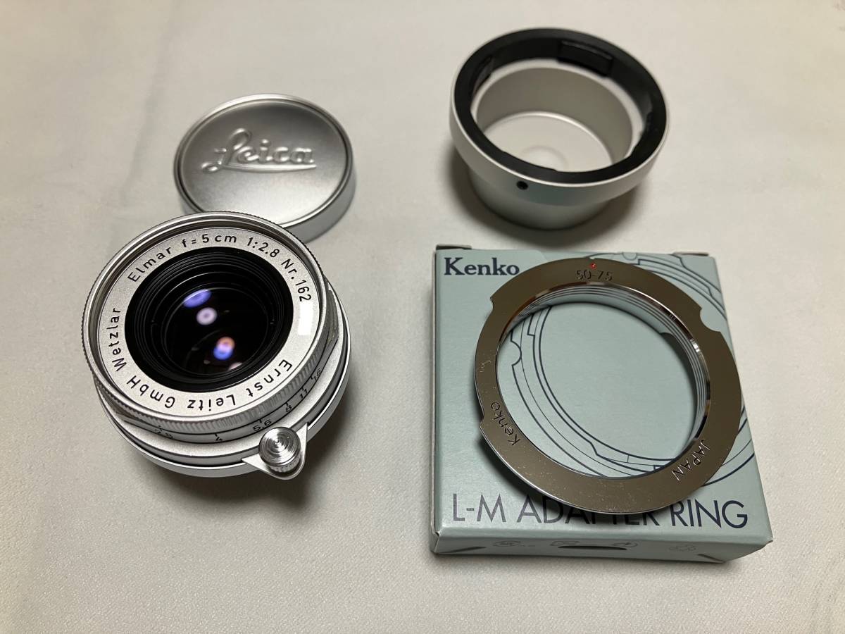 ライカ エルマー 50mm/F2.8 関東カメラOH品 Lマウント L-Mマウント変換