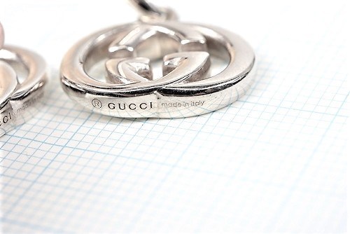 [ как новый ] Gucci серьги Inter locking G GG Logo 