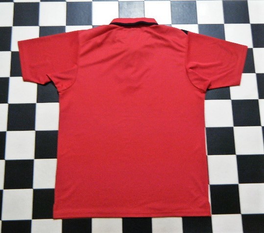 ヨネックス 半袖 ポロシャツ L 赤 れ1540　_画像2