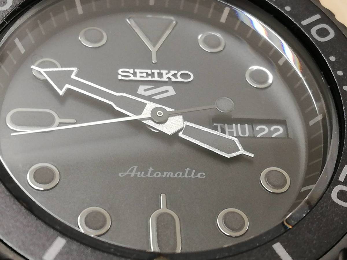 11833 ☆そこそこ美品☆ SEIKO セイコー ブラック 自動巻き 4R36-07G0