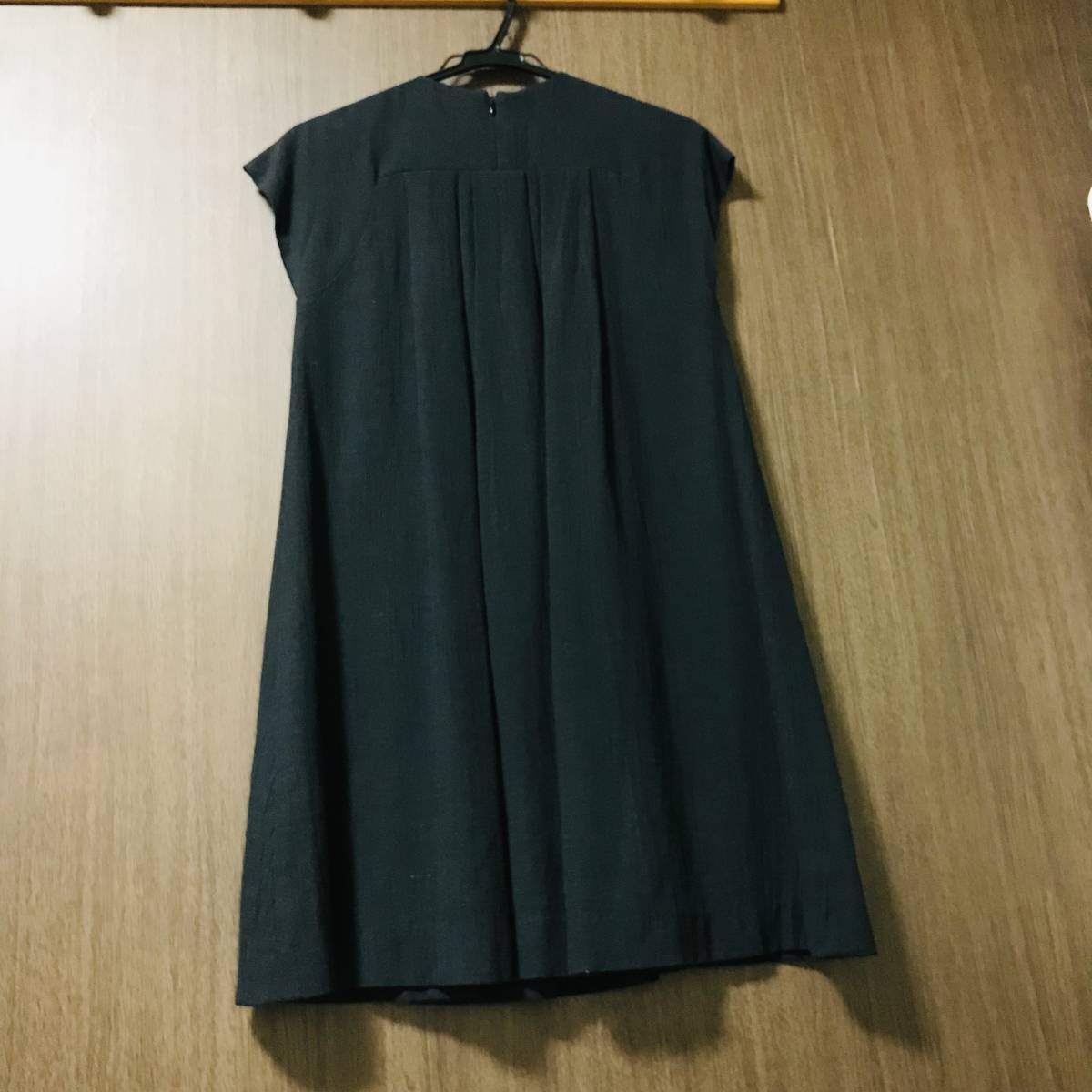  American Rag Cie AMERICAN RAG CIE* little черный платье One-piece лен . чёрный сделано в Японии средний река . 7 магазин 