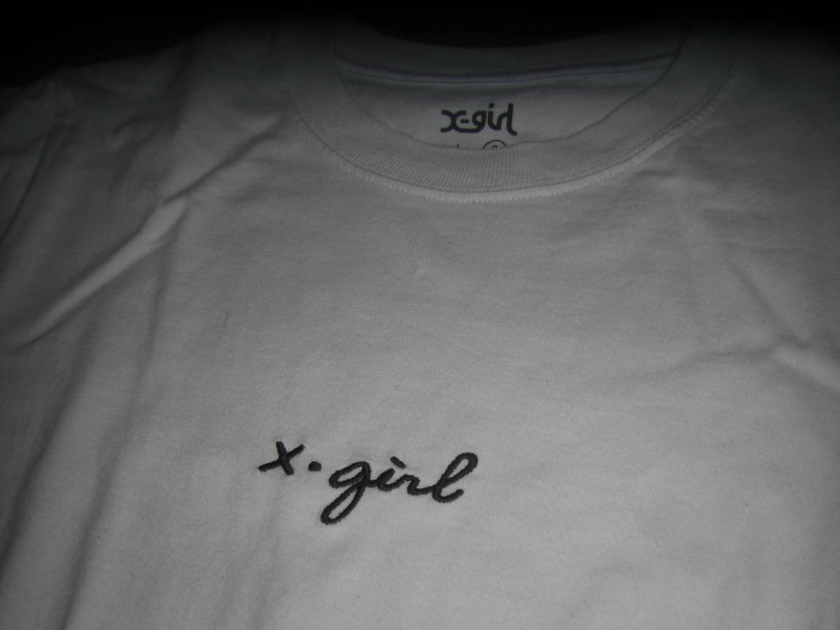 x-girl　白ロゴTシャツ_画像2