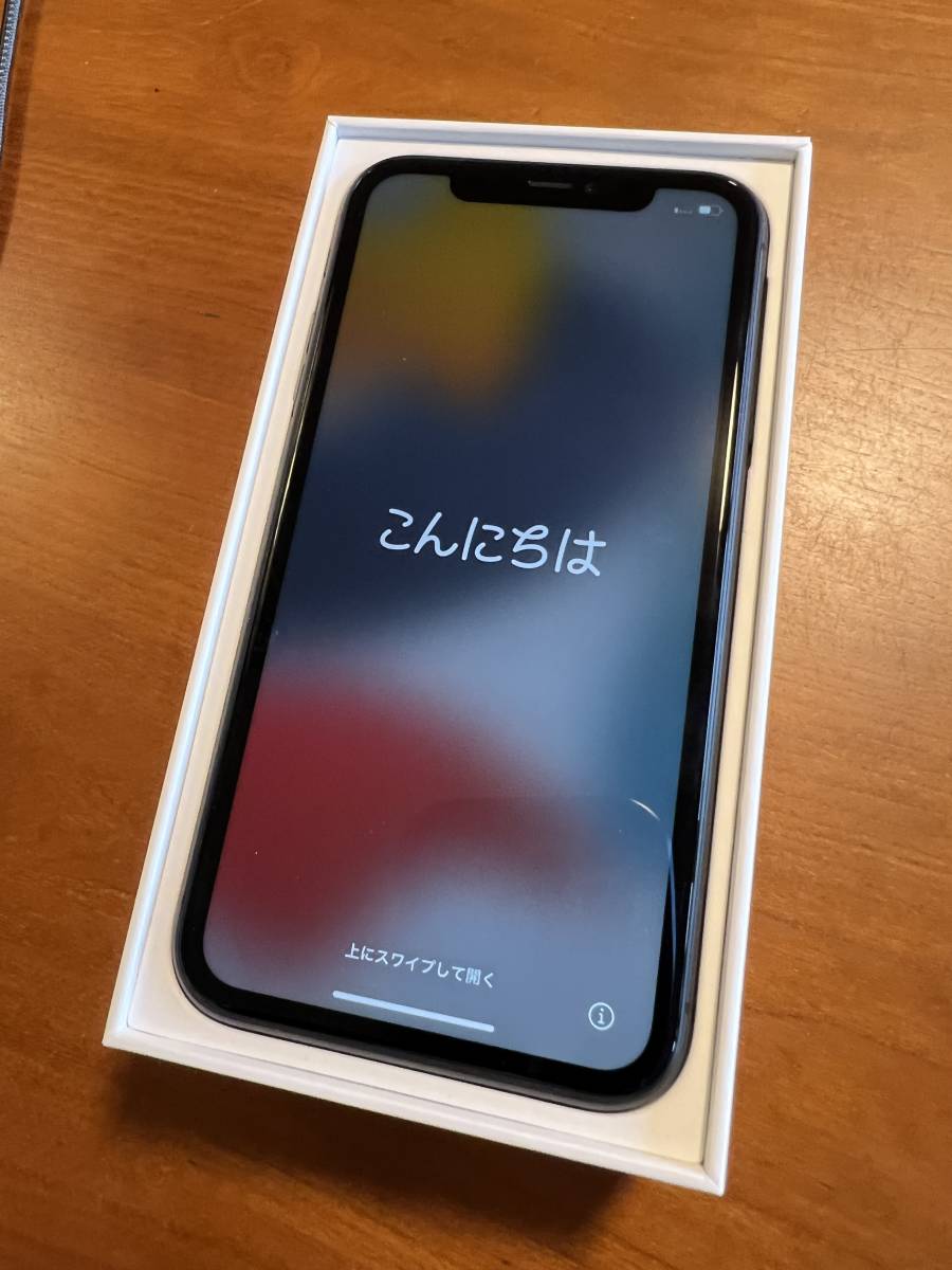 箱付き】iPhone11 64GB ブラック MWLT2J/A SIMロック解除済み
