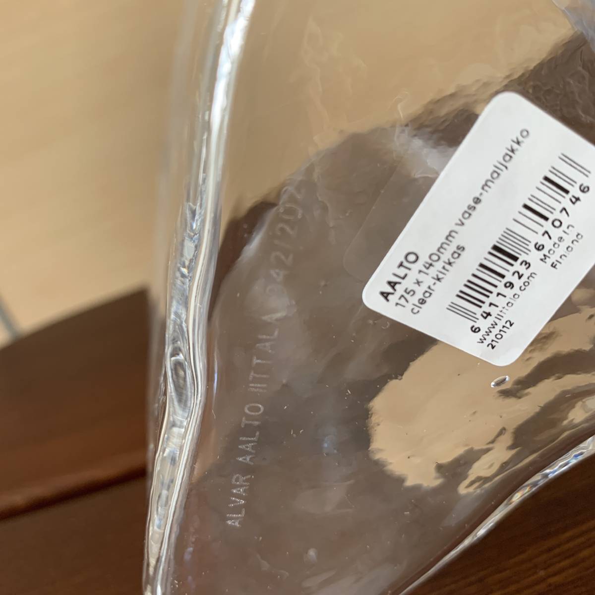 100%安い イッタラ イッタラ 140周年記念 iittala アアルトベース 木