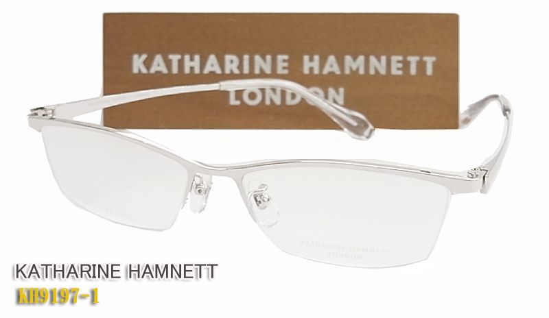 KATHARINE・HAMNETT キャサリンハムネット メガネ フレーム KH9197-1 正規品 日本製 チタン 眼鏡