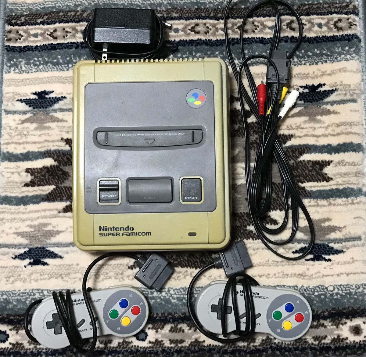 【通電確認】スーパーファミコン　フル装備　ジャンク扱い  スーパーファミコン 任天堂 SFC ファミコン本体