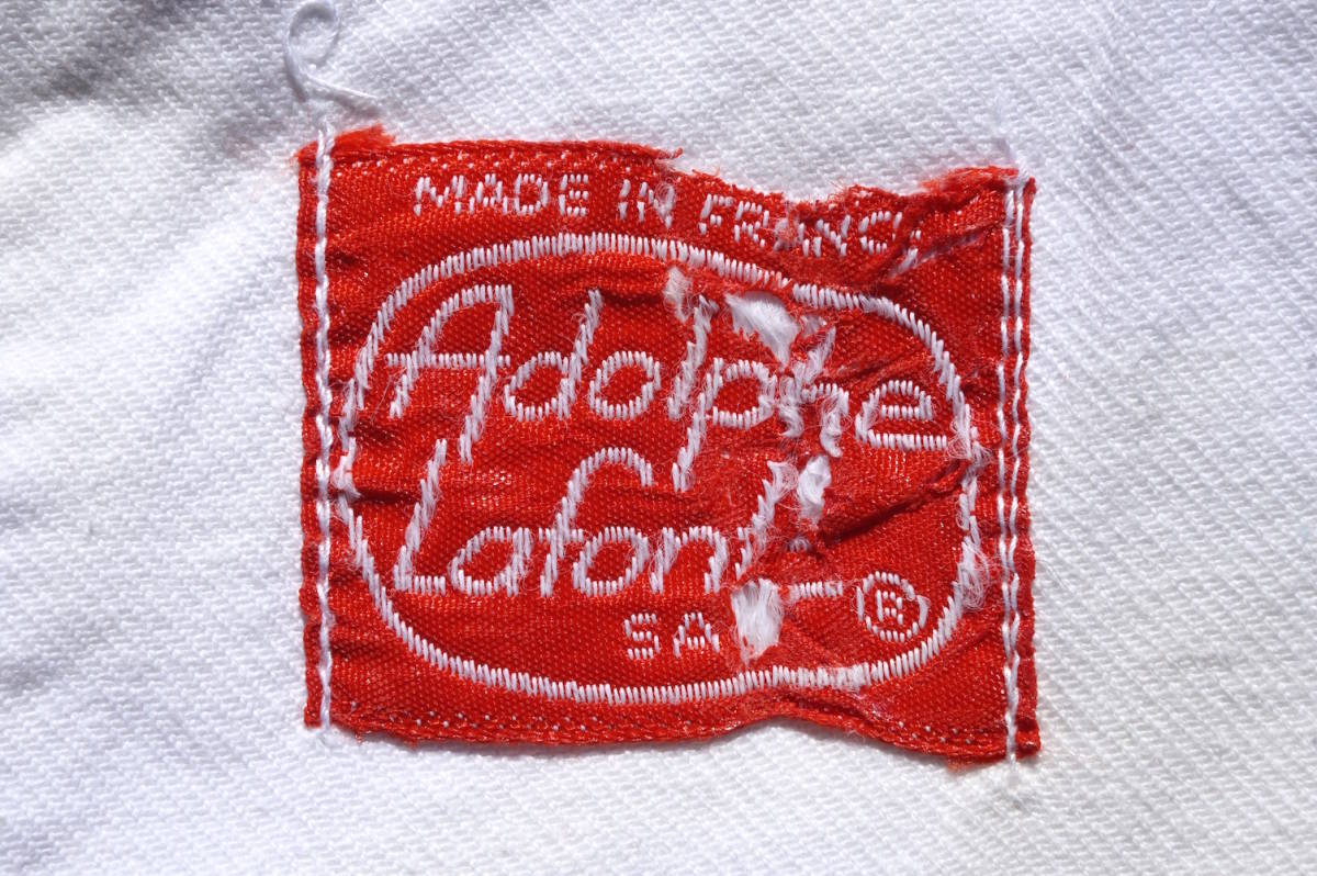 1960s〜 ヴィンテージ フランス製 Adolphe Lafont ホワイト フレンチワーク オールインワン S位 白 アドルフ・ラフォン つなぎ ユーロ 古着_画像8