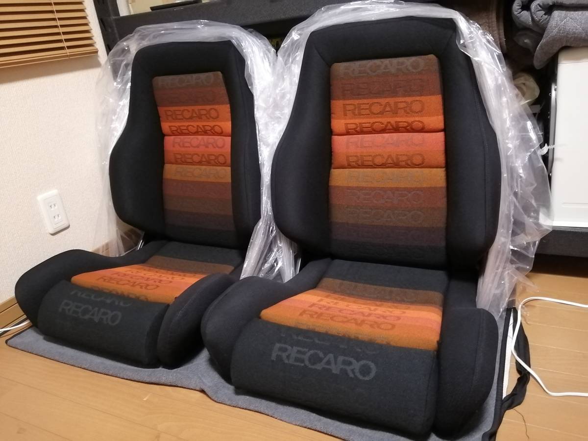  супер редкий сиденья "Рекаро" RECARO LS orange полоса [365 таблица кожа оригинальный поздняя версия specification новый товар ] специализированный магазин полный капитальный ремонт settled может быть мир тоже нет 