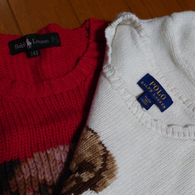 ラルフローレン 小杉産業㈱ ポロベア ニット セーター 90s 92 ラルフローレン 小杉産業㈱ ポロベア ニット セーター 90s 92