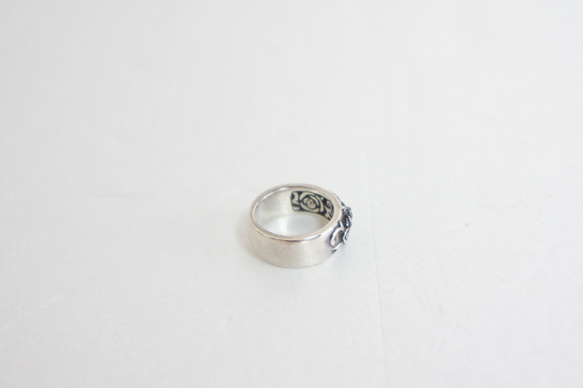 国内正規 美品JUSTIN DAVISジャスティン デイビス SRJ465 Rose Hearted Ring ローズ ハート リング 指輪 本物 銀815M_画像7