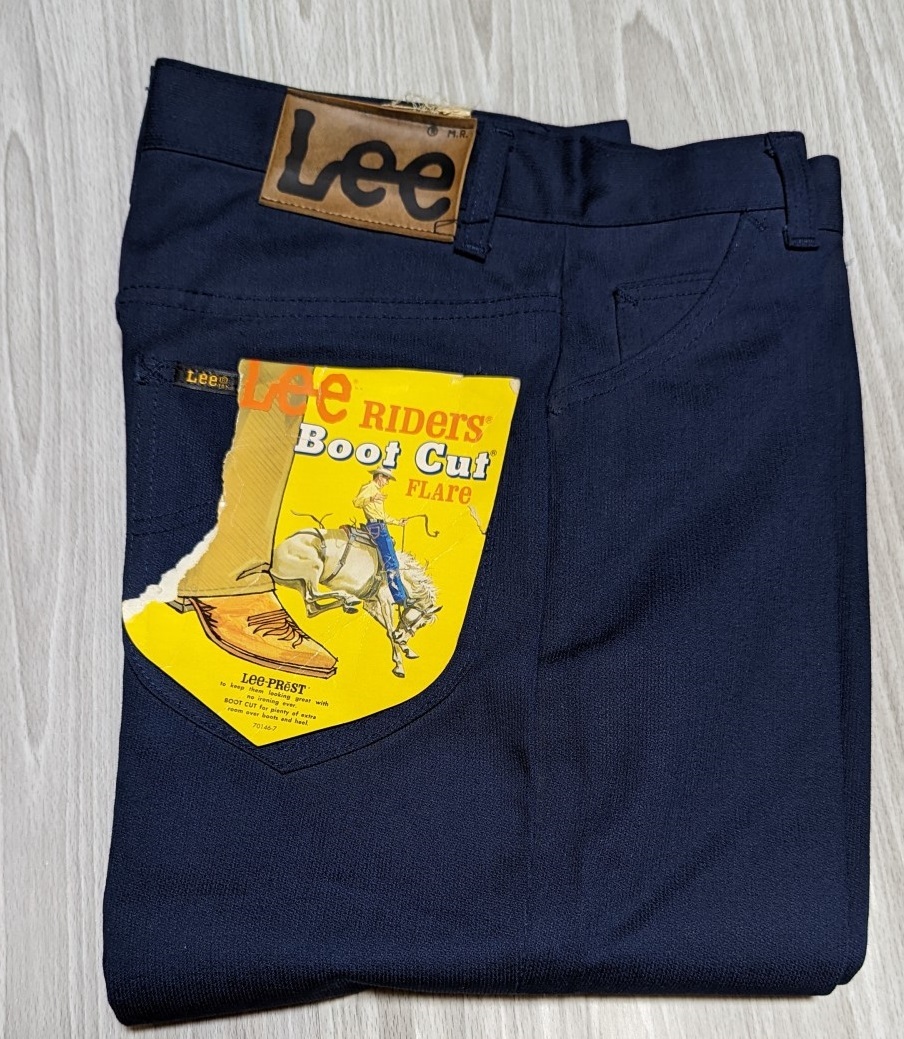 デッドストック 70s Lee RIDERS Boot Cut FLARE リー スタプレ ピケ TALON W27相当 MADE IN USA ヴィンテージ ブーツカット　未使用　L2_画像1