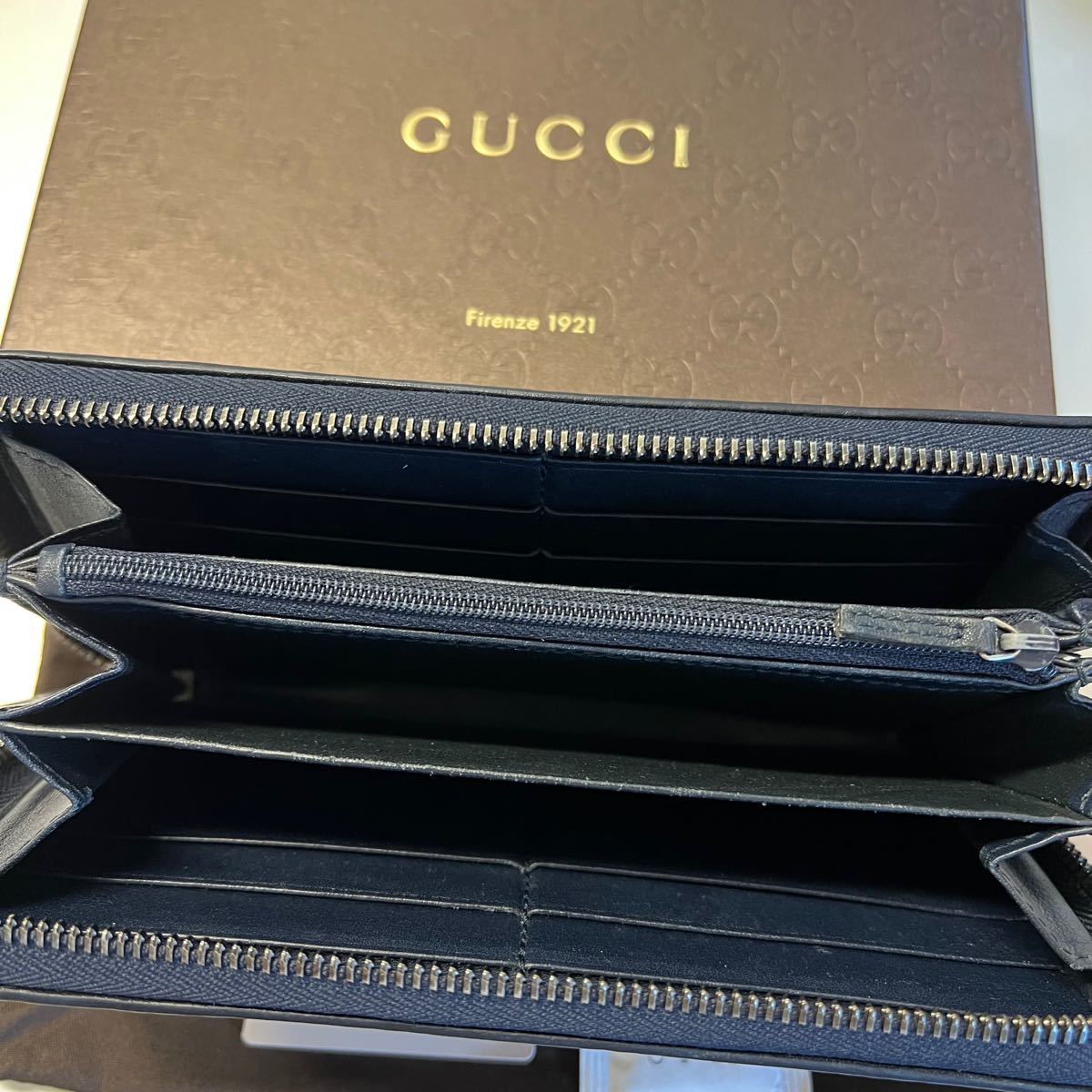 未使用に近い グッチ GUCCI 財布 長財布 シマレザー シェリー 未使用に近い グッチ GUCCI 財布 長財布 シマレザー シェリー