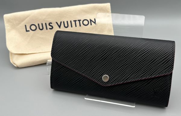 ●【美品】 LOUIS VUITTON エピ ノワール ポルトフォイユ サラ M64322 財布 長財布 ヴィトン ルイヴィトン ブランド(0)