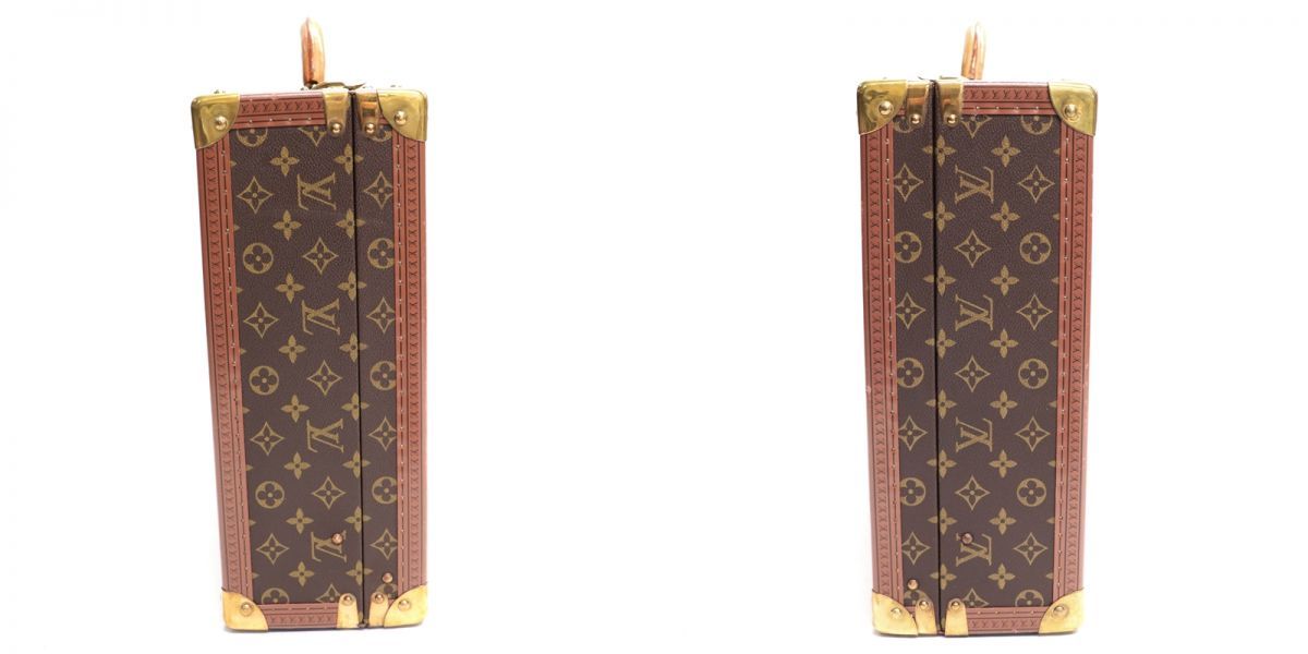 ルイヴィトン ビステン50 モノグラム トランク ハードケース アタッシュケース バッグ 茶 ゴールド金具 LOUIS VUITTON_画像3