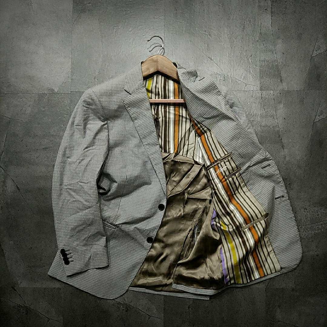 欲しいの ◇ 高級 / 至高の逸品!! '裏地ストライプ柄' 『 ETRO 』 極上 定番から人気の限定 【新品】ETRO テーラードジャケット 50 定価27万 テーラードジャケット