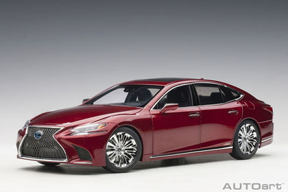 AUTO art 78869 1/18 レクサス LS500h (メタリック・ダークレッド