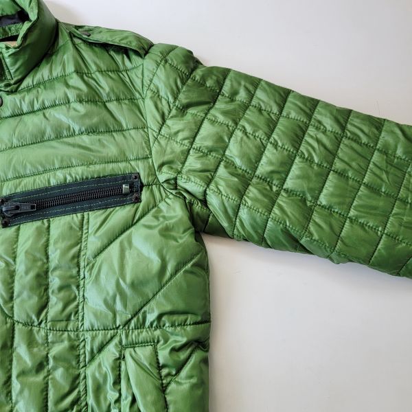 【レア】AVIREX アヴィレックス パッティングジャケット ジャケット 中綿 緑 グリーン Mサイズ ポリエステル_画像5