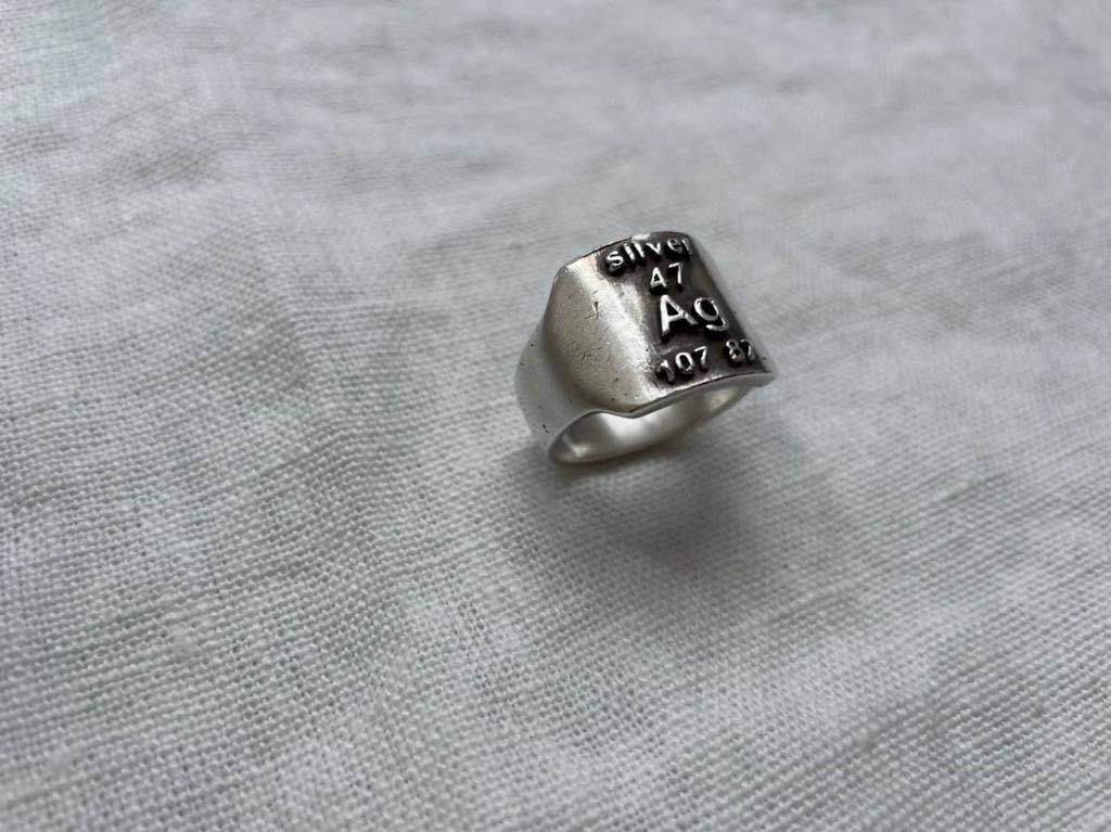 Maison Margiela メゾンマルジェラ 元素記号AgシルバーリングM-