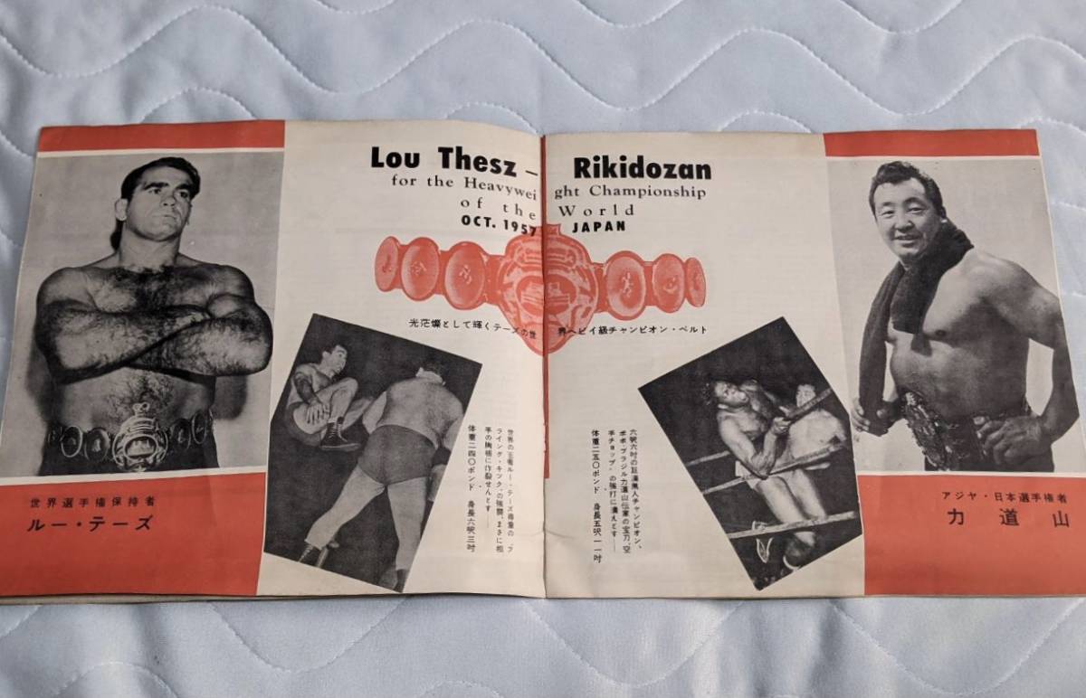 ☆プロレス パンフレット【世界選手権大試合 ルー・テーズ VS ☆プロレス パンフレット【世界選手権大試合 ルー・テーズ VS