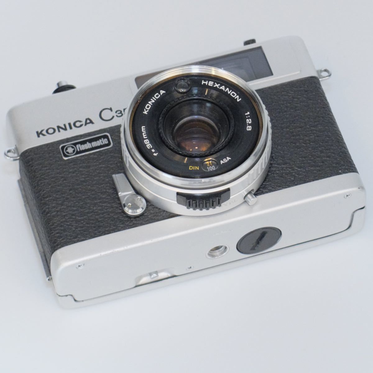 ホットスタイル 完動品・実写済☀︎konica c35 フィルムカメラ matic Flash フィルムカメラ