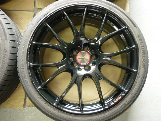 HOMURA 2x7 19x8J +48 100/5H ブラック 4本SET タイヤ225/40R19