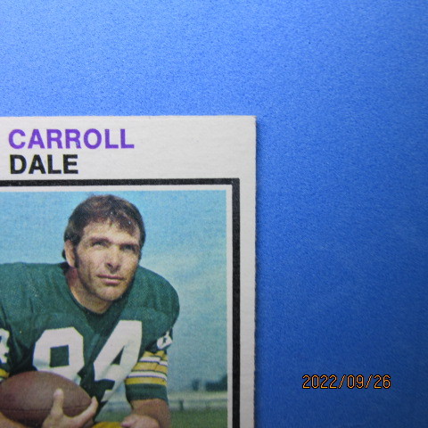 1973 Topps Football #399 Carroll Daleの画像6