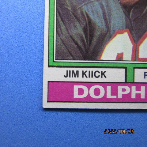 1974 Topps Football #479 Jim Kiick_画像7