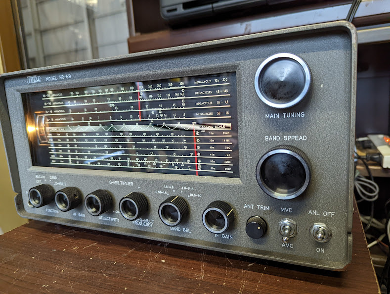 TRIO 9R-59 トリオ 真空管受信機 春日無線 レシーバー ラジオ アマチュア無線 BCL