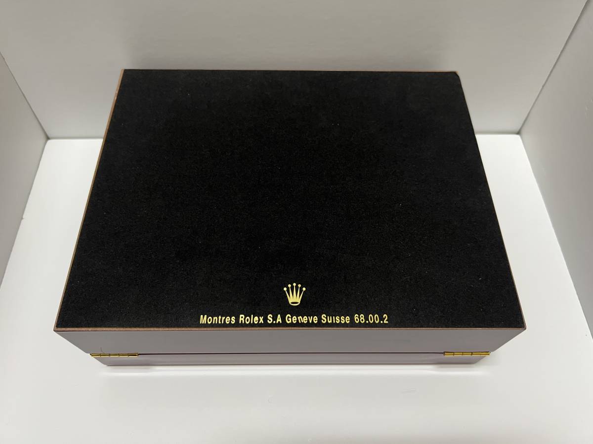 【新品♪ 訳あり】１０本収納 ROLEX ロレックスディスプレイケース 腕時計Box 木製 ガラス天板 識別番号 _画像8