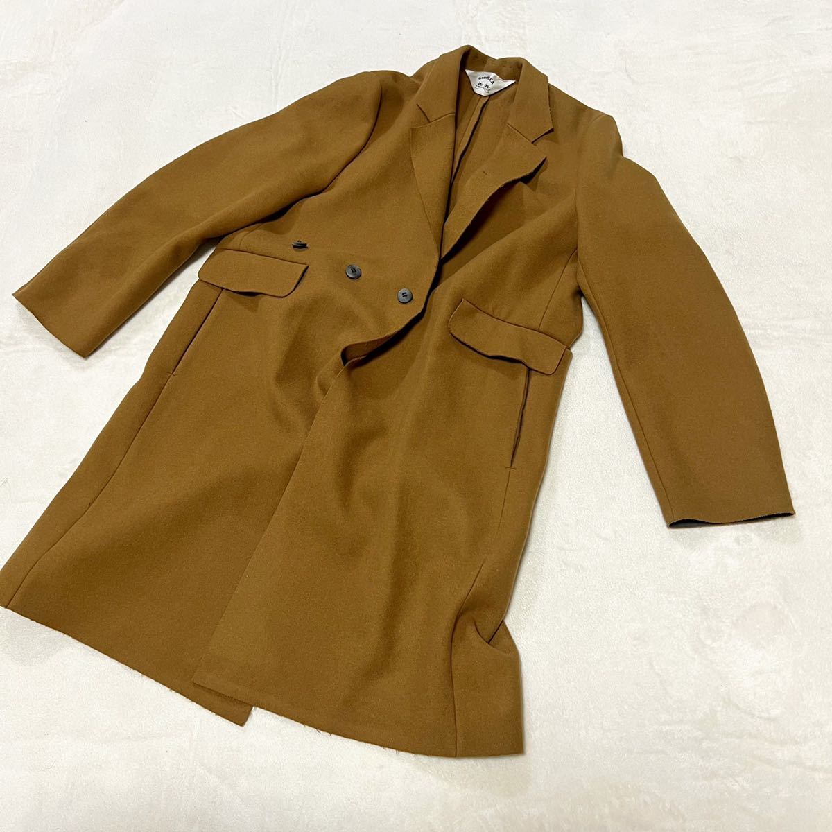 美品 SUNSEA サンシー 15AW CUT OFF Melton COATコート M相当 レア