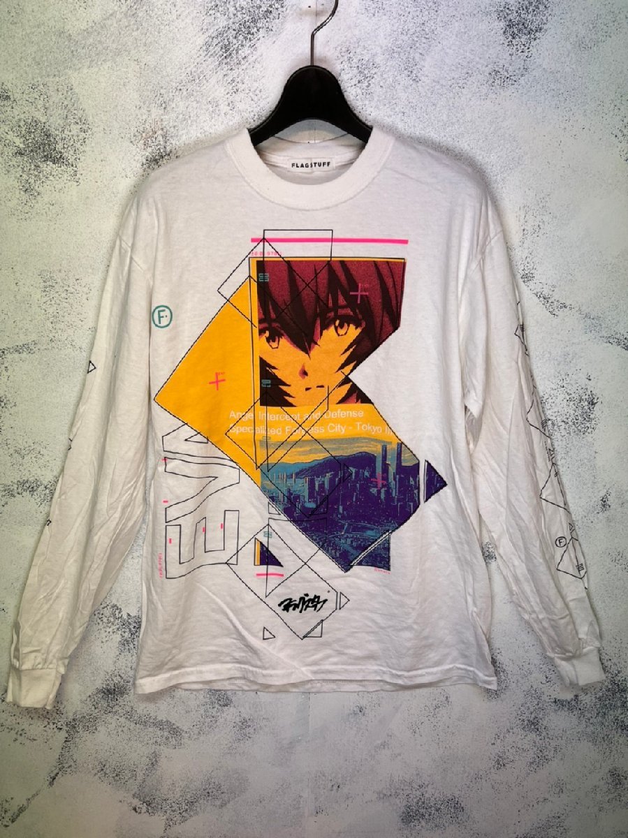 ☆FLAGSTUFF☆『シン・エヴァンゲリオン劇場版』公開を記念ロングスリーブTシャツ「綾波レイ」_画像1