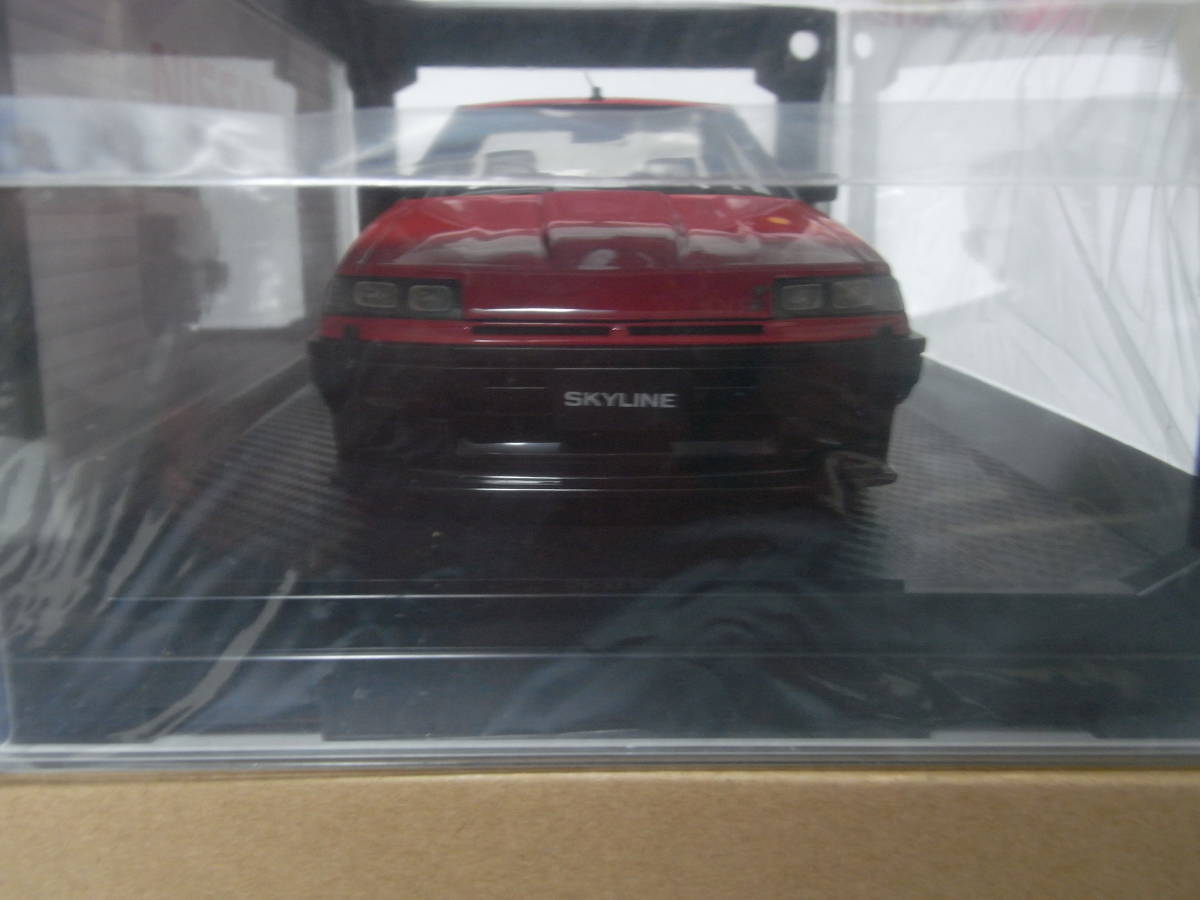 【日産純正】 イグニッションモデル 1/18 Nissan Skyline 2000 RS-X Turbo-C R30 Red スカイライン 鉄仮面 レッド BBSホイール_画像5
