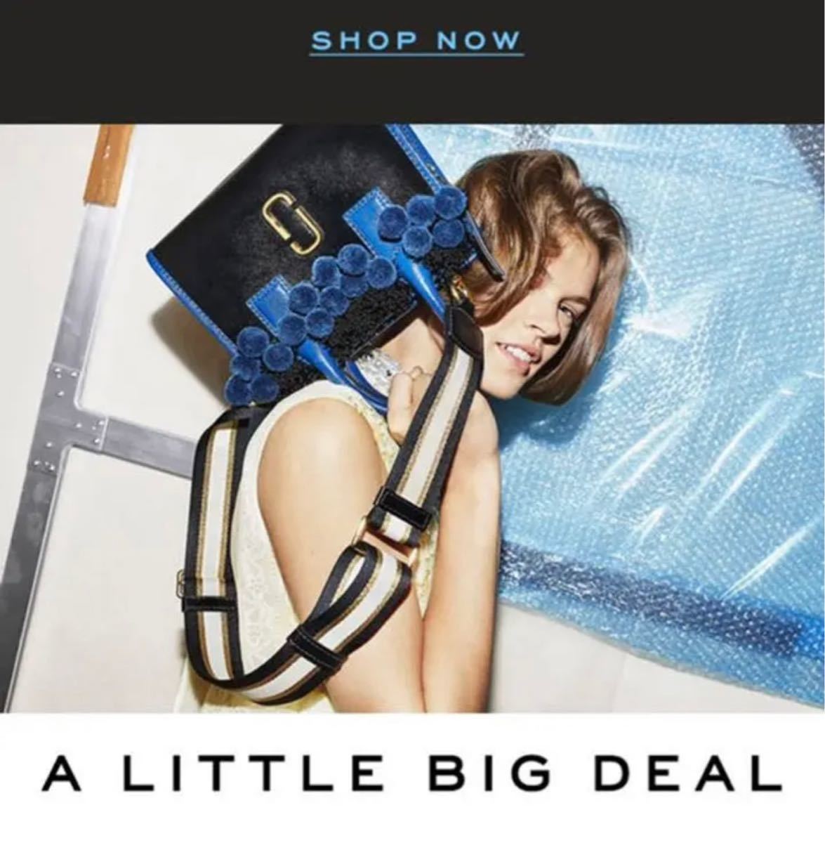 MARC JACOBS ビーズ&ポンポン リトル ビッグ ショット レディース