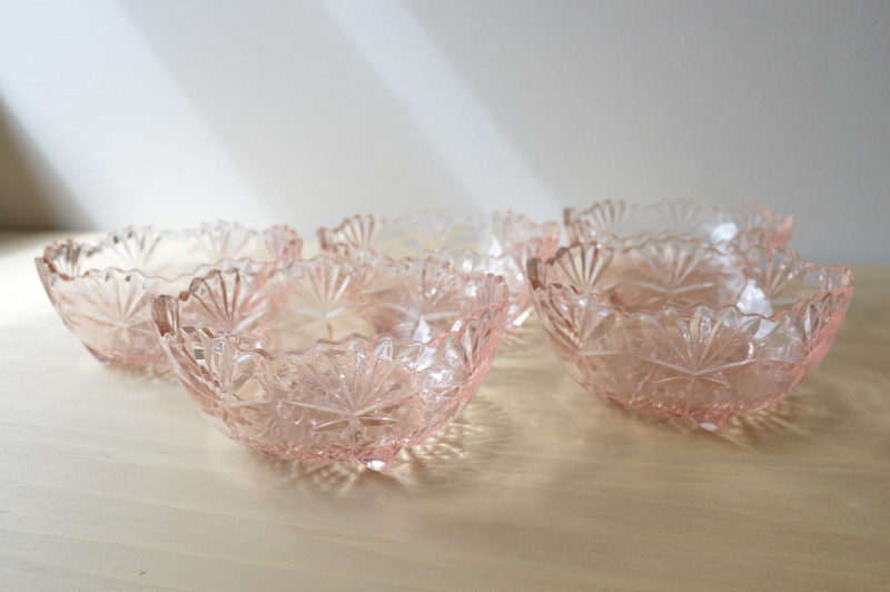 【今日の超目玉】  5個 皿 ボウル ガラス ピンク さくら色 桜色 その他