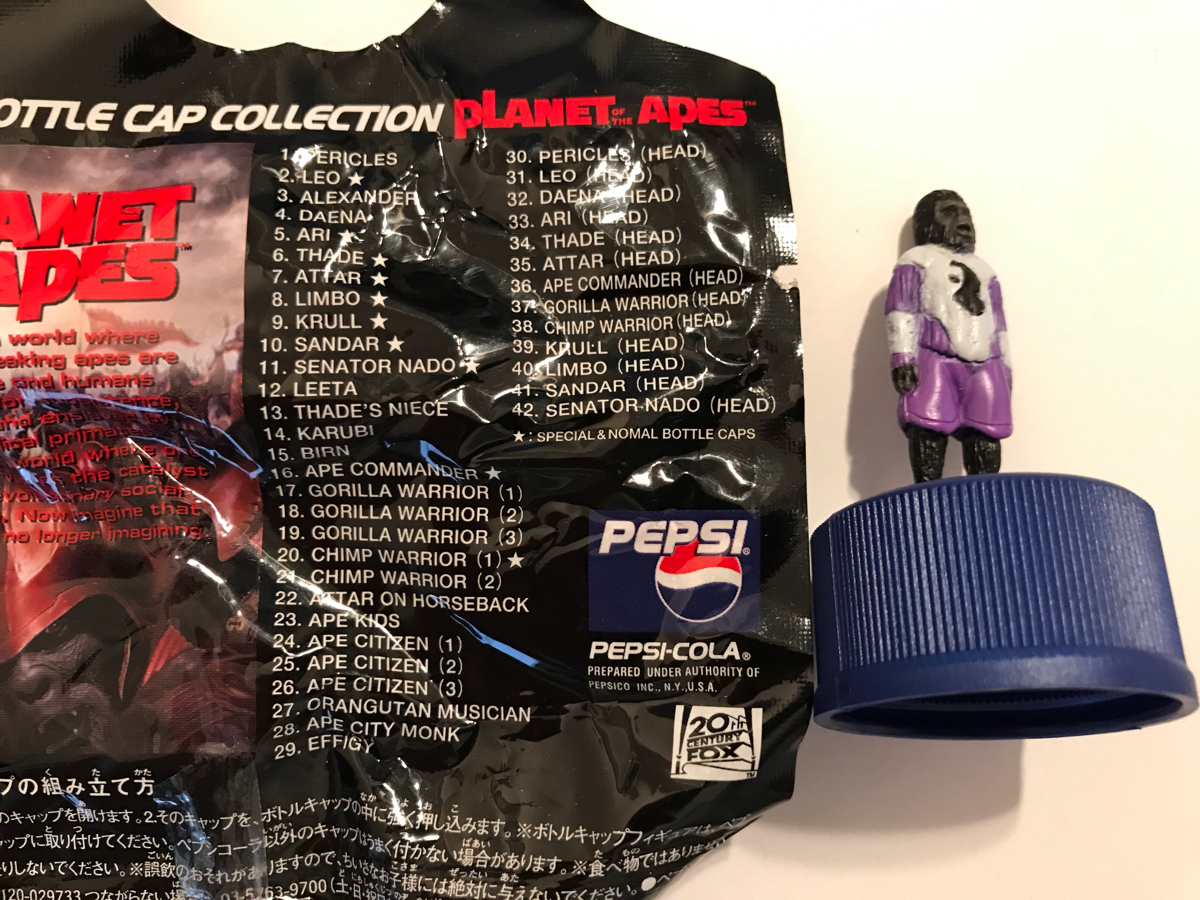 PEPSI Pepsi * bottle cap collection * PLANET OF THE APES Planet of the Apes * 23 APE KIDS