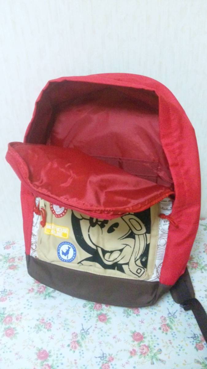  Disney Mickey ( Eara in )ryuksak bag pack AIR LINE Mickey Mouse bag Disney store 