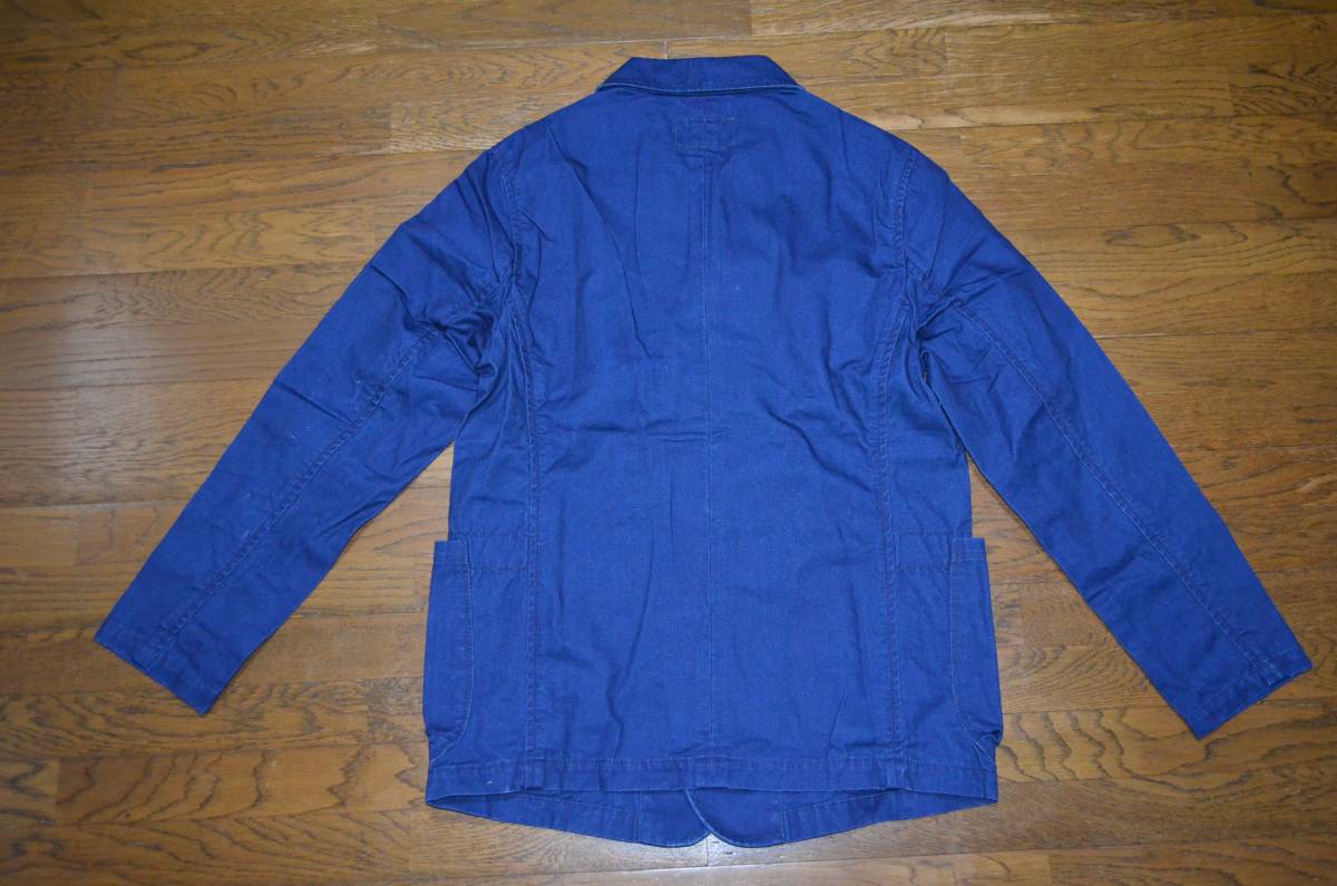 * prompt decision equipped!KATO* indigo dyeing cotton jacket М tag attaching Y36000