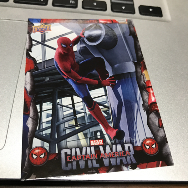 2017 UD spiderman home COMING CW1 スパイダーマン ホームカミング トム ホランド_画像1