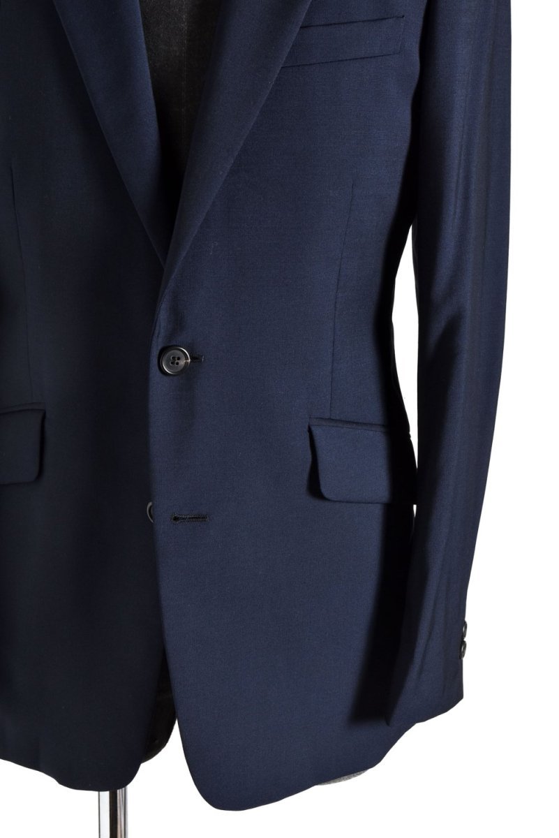 PRADA プラダ 美品 ウール / モヘア 2B テーラード ジャケット / size 48 (NAVY) メンズ 中古 国内正規品 ランキング2020 プラダ PRADA 美品 ウールジャケット ノーカラージャケット