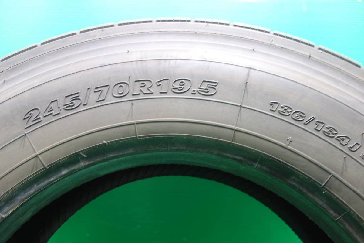 H1779-15 送料無料 245/70R19.5 136/134J オールシーズン 冬 TB 1本 YOKOHAMA ZEN 702ZE-i 7分山 深溝 2015年製 大型 ミックス 低床_画像3