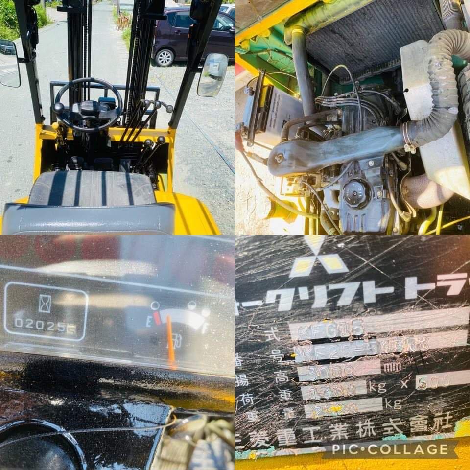 ★MITSUBISHI★ 三菱　KFG15 フォークリフト　ヒンジ　1.5tクラス　マニュアル車　ガソリン車　下取可_画像10