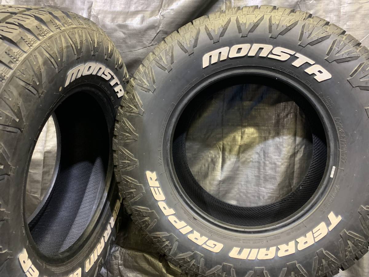 極上品 LT285/70R17 121/118R 2本セット モンスター テレーングリッパー 中古 FJクルーザー ラングラー プラド サーフ_画像7