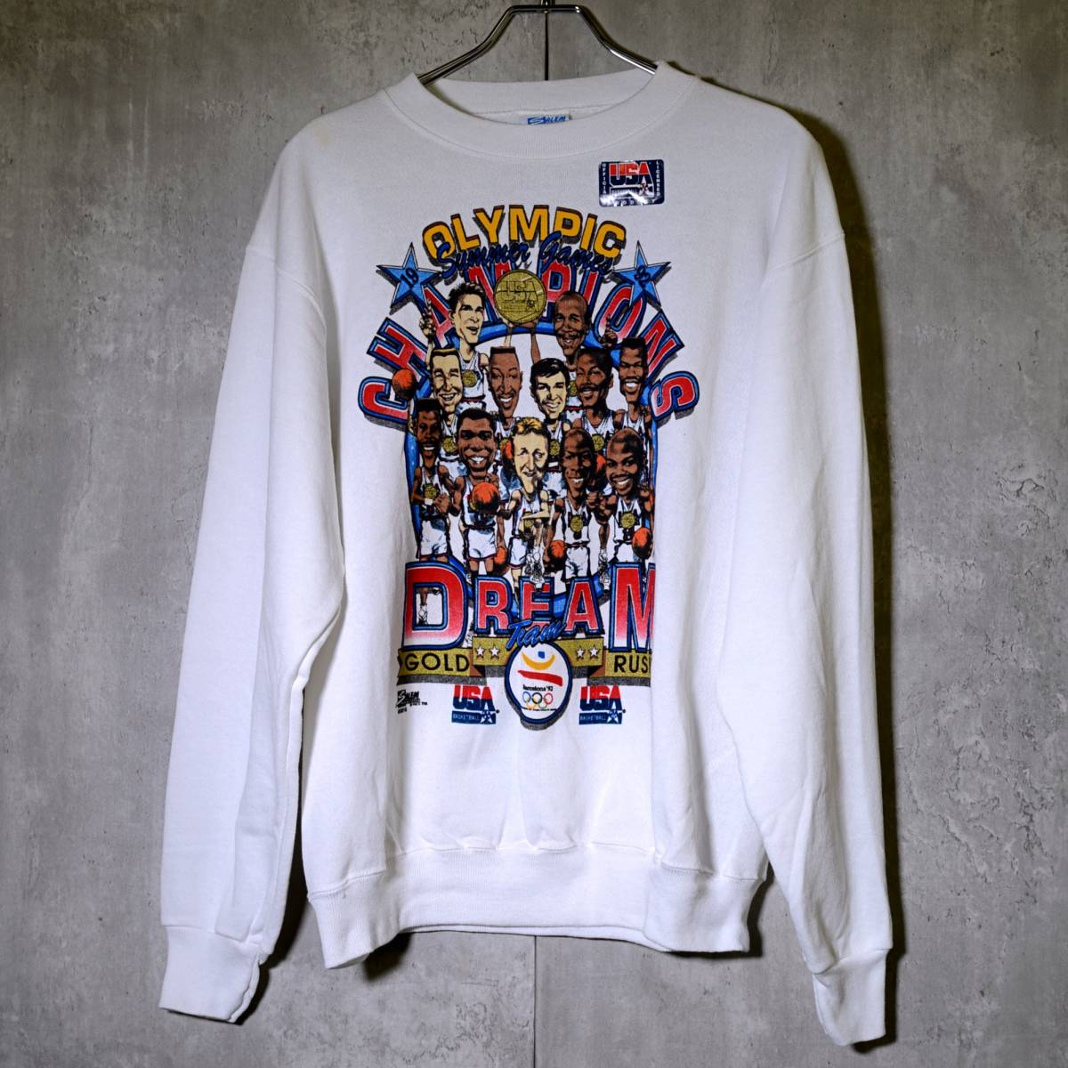 90's バルセロナオリンピック ドリームチーム スウェット M バスケットボールアメリカ代表 ビンテージ マイケルジョーダン